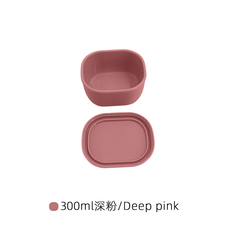 Caja portátil para bebés y niños de silicona, caja de alimentos suplementarios para ensalada, bocadillos sellados con cubierta, caja de preservación de bebés