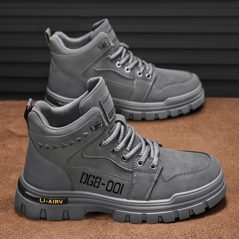 Zapatos de estilo británico para hombres con suela gruesa aumentada botas Martin para hombres zapatos de moda de alto nivel para hombres 2024 otoño y invierno zapatos de motocicleta