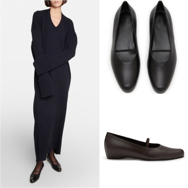 Spring and Summer 2025 Row Wind Cowhide Wedge Heel Shoes with Mary Jane Women's Inner Height Increasing Round-toe Shallow Mouth Single-layer Shoes