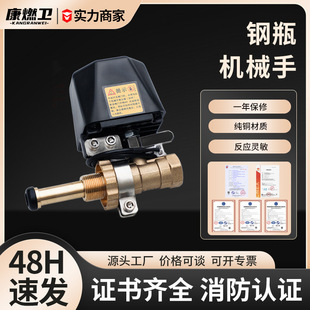 Combustible gas alarm pipeline leakage electromagnetic emergency cut-off valve catering industry commercial hotel inspection special