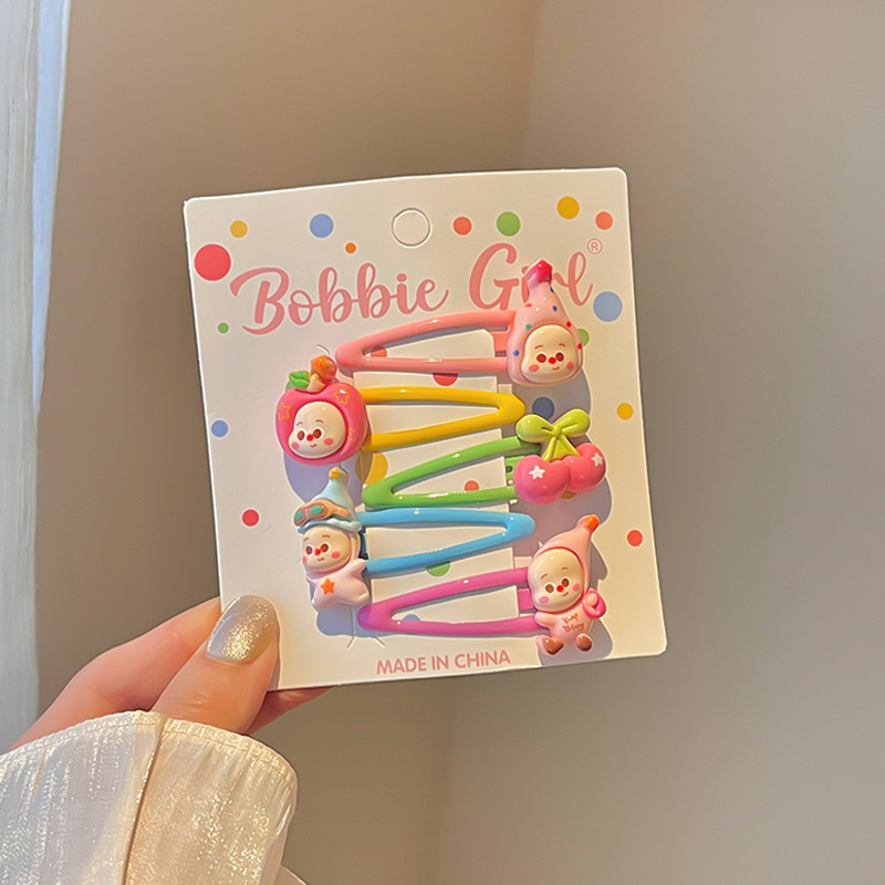 F8714-10# children's cherry bb clip five-piece set