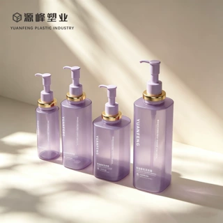 工厂定制80ml-300ml方形按压瓶沐浴露洗发水瓶身体乳化妆品分装瓶
