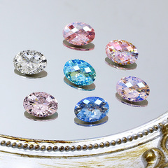 東州クリスタル14*10花火カット鳩卵型オーバルK9クリスタルダイヤモンドネイルアートDIY装飾アクセサリー