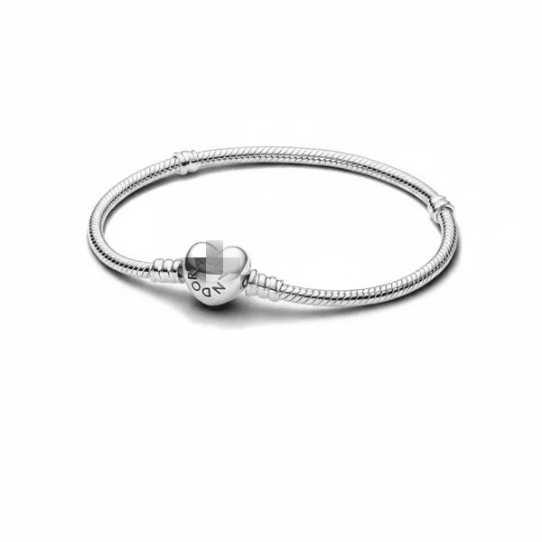 실버 러브 버클 뱀 뼈 체인