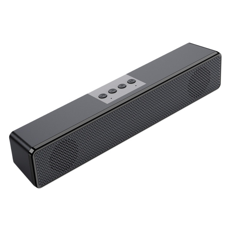 Altavoz Bluetooth inalámbrico, diseño de tira larga, altavoces duales, alto volumen, subwoofer, audio para el hogar, directo de fábrica, neutro.