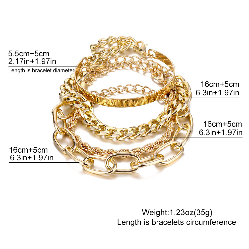 Bracelets Classification Classic Style Geometric Butterfly Alloy Cuban Link Chain Curb Chain Cable Chain Snake Chain Lobster Trigger Clasp Closure Chain & Link Bracelets Wholesale