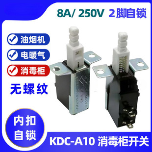 KDC-A10 disinfection cabinet switch internal buckle self-locking 2 feet 8A250V non-threaded electric heating lampblack machine power button