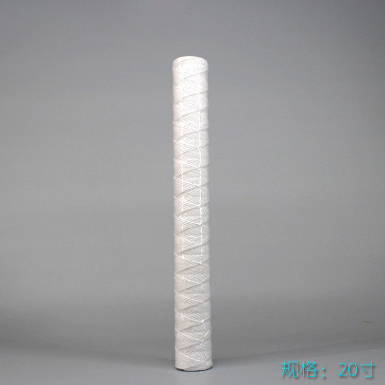 Venta al por mayor de 20 pulgadas de alambre de herida elemento de filtro de fibra de polipropileno de alambre de arena galvanoplastia química PCB fábrica electrónica consumibles núcleo de algodón