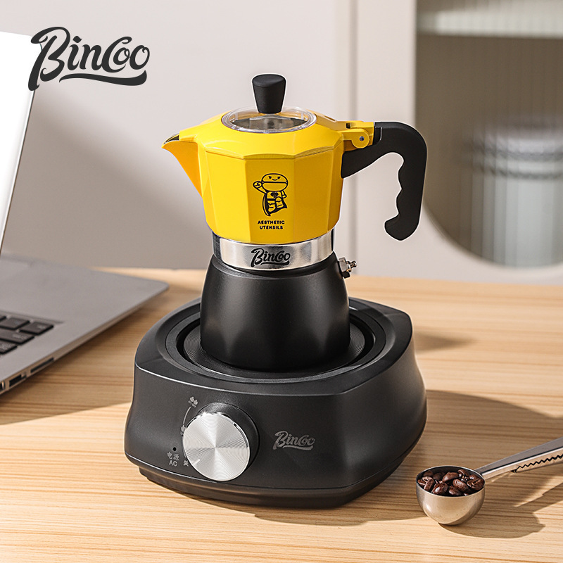 Bincoo Double-Valve Moka Pot Coffee Maker Set Italian-Style Extraction Portable Gift Set