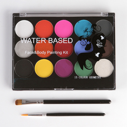 Hot-selling 15-color water-soluble pigment body painting paste Christmas face paint face painting water-based easy to clean