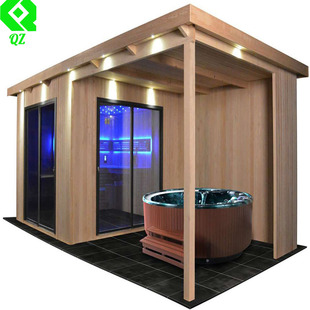 Modern Design Electric Steam Sauna for 4-6 People, Large 6Kw Garden Mobile Home Entertainment Sauna, Factory Direct Sale