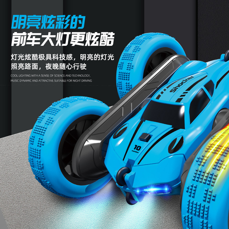 Transfronterizos 2.4G control remoto truco de luces frescas camión de volcado recargable de doble cara coche de control remoto