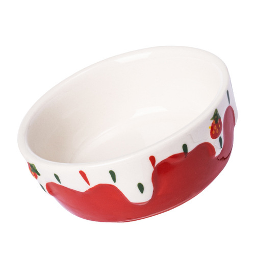 YEE pet ceramic basin, hamster, chinchilla, rat, golden bear, eating bowl, anti-knock over small pet rice bowl, food basin