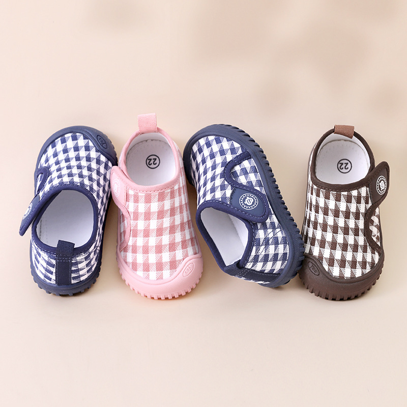 Baby Kindergarten Indoor Shoes Children's Shoes Soft Sole Boys Girls Home Floor Shoes Fabric Spring and Autumn