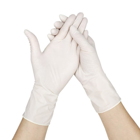 Powder latex gloves 5g disposable natural rubber smooth powdered latex gloves easy to wear