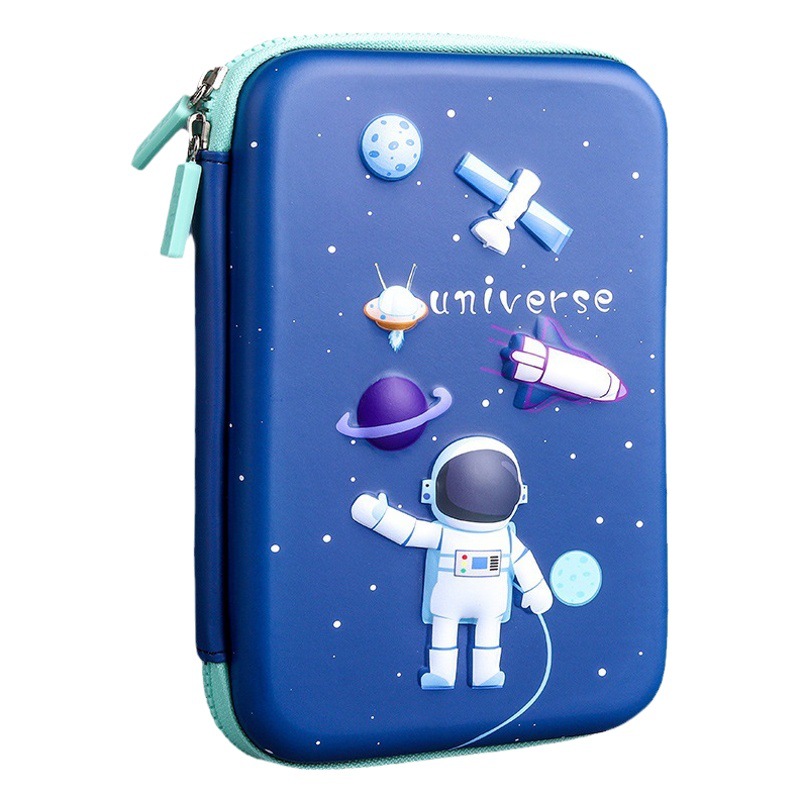 Dibujos animados de escuela primaria 3d caja de papelería tridimensional para niños caja de lápices de sentido avanzado para niñas eva caja de lápices de almacenamiento de gran capacidad