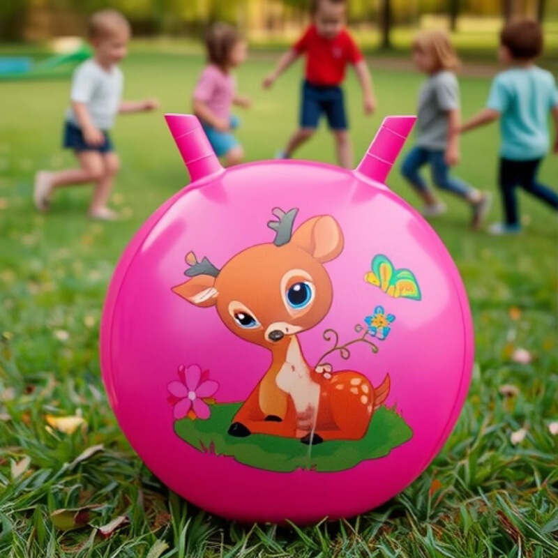 65cm Inflatable Yoga Fitness Ball Toy Ball for Adults and Children, Sensory Integration Teaching Aids, Training Bouncing Ball