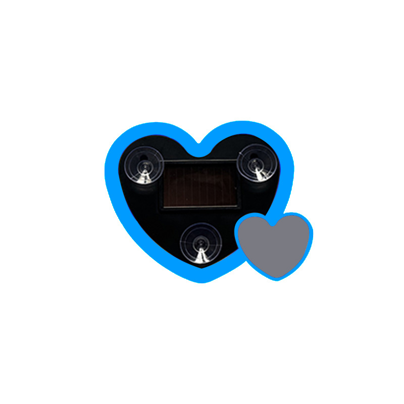 Cross-Border New Car Triangular Window Led Neon Light Car Window Double Heart Atmosphere Light Rear Glass Peach Heart Decorative Light
