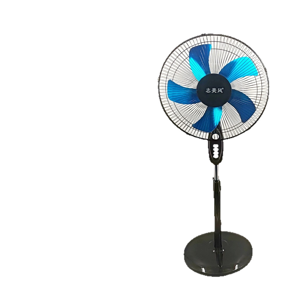 Ventilador eléctrico Zhimei, ventilador de piso, ventilador silencioso doméstico, sacudiendo la cabeza, temporizador mecánico, control remoto vertical, ahorro de energía