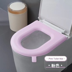 Portable EVA Toilet Seat Cover with Handle Waterproof Foam All-Season Universal Washable Not Cold in Winter