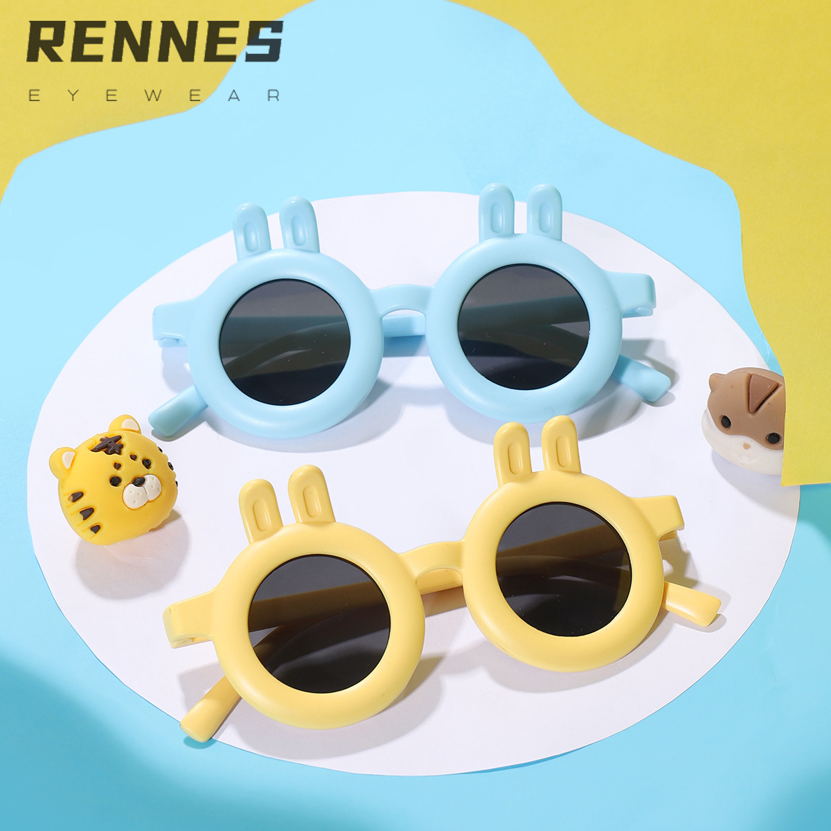 Gafas de sol para niños conejito Gafas de sol para niñas lindas de verano Gafas de sol para niños de fiesta de dibujos animados