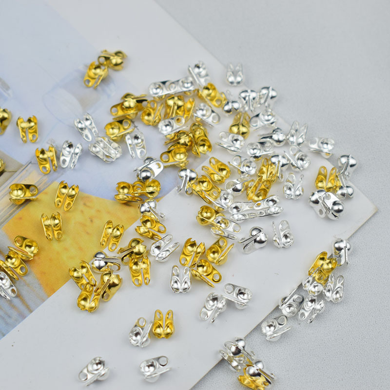 Electrophoresis color retaining pure copper bag buckle bag line buckle closing shell buckle positioning beads diy bracelet necklace bead chain accessories