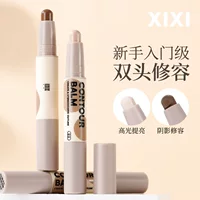 Xixi изобразительное искусство пластическая косметическая палка с двумя головами теневая ручка для осветлительного лица трехмерная матовая тень носа силуэт