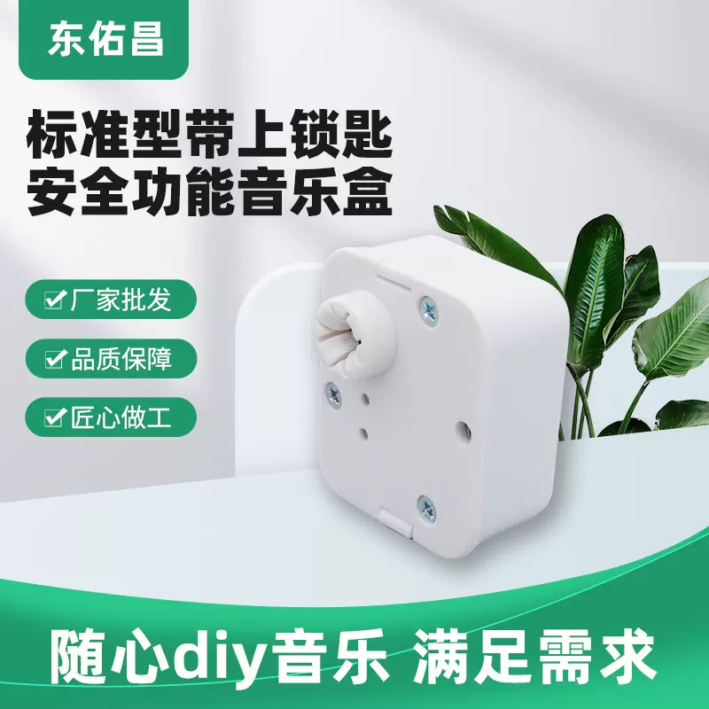 跨境供应上锁安全音乐盒 新款多功能音乐机芯 创意赠送礼物八音盒