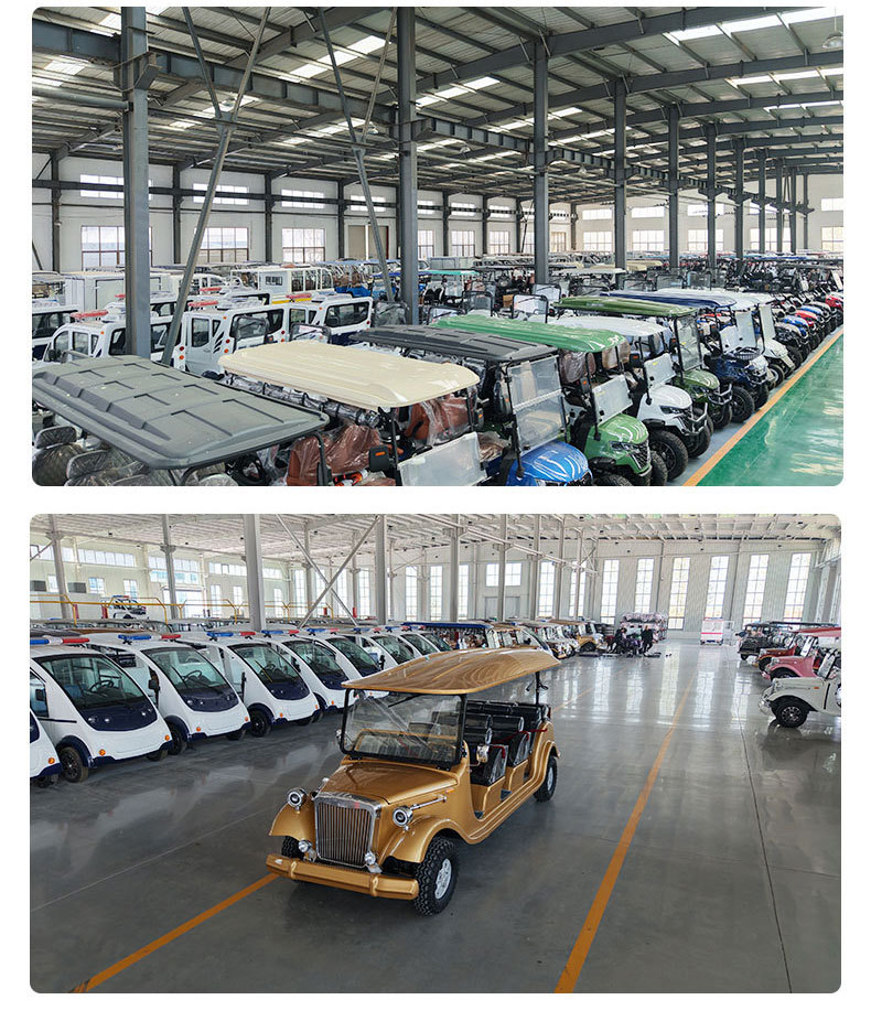 Golf Carts for Export to Tourist Attractions, Parks, Hotels, Airports; 4-Seater Electric Shuttle Vehicles; Electric Sightseeing Vehicles