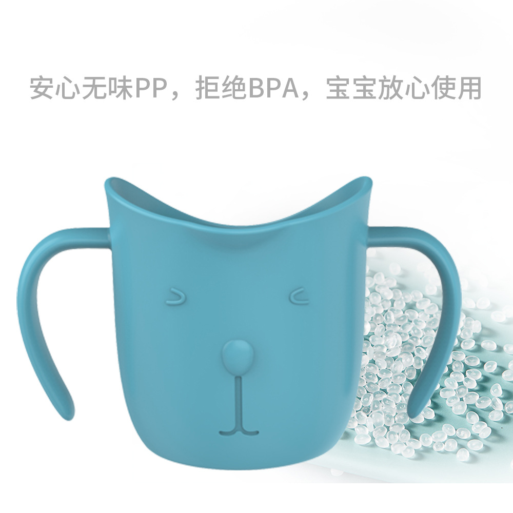 學(xué)飲杯嬰兒直飲杯子寶寶專用喝水雙耳兒童敞口飲水吸管杯水杯批發(fā)