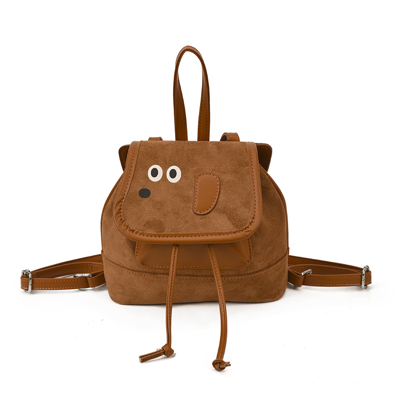 Mochila para niños y perros lindos 2025, mochila para bebés coreanos retro de dibujos animados otoño y invierno nueva mochila para niños