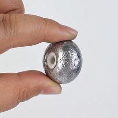 瓷心鉛墜空心鉛墜 鰱魚爆炸鈎鉛墜算盤珠鰱魚鉛墜 陶瓷鉛墜