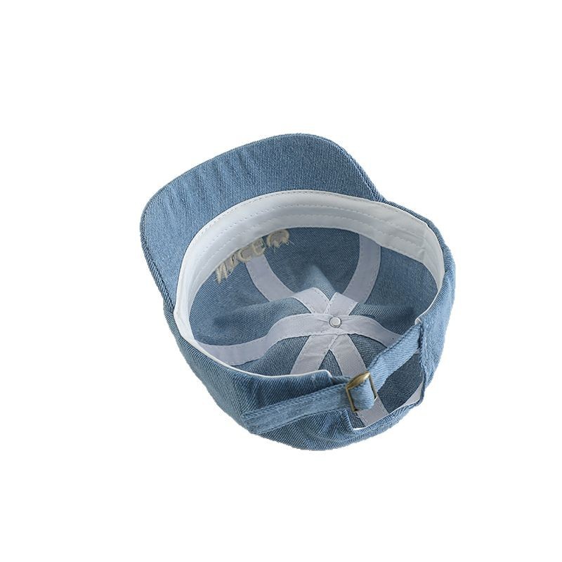 Primavera y otoño bonitos gorros de lengua de superposición gorras de béisbol de moda para niños y niñas, gorras de béisbol de mes pequeño