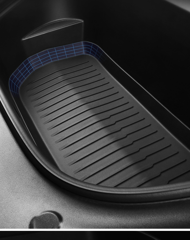 Suitable for Tesla's New Version Model Y3Yl Front and Rear Trunk Mats, Tpe Trunk Mats, Integrated Mats, Seat Back Cushions