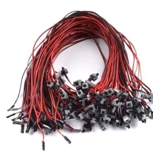 电脑主机开关线 机箱电源开关线 电脑重启线 机箱线  开关线带灯