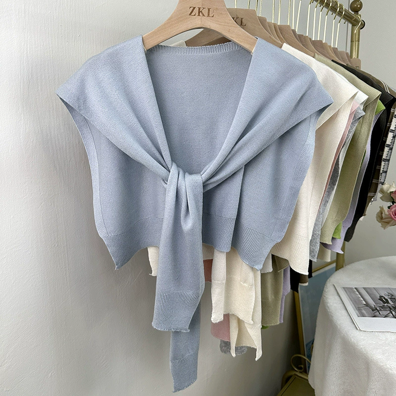 Качество шерстяной вязаный шаль нежный маленький плечо