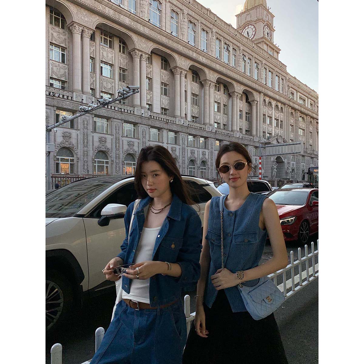 【Special Offer from Thirteen Rows, No Returns or Exchanges】Short Denim Jacket for Women, Autumn, Petite Size, Long Sleeve, Turn-Down Collar Jacket for Women
