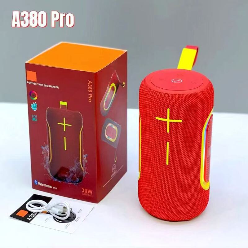 クロスボーダー A380PRO Bluetooth 高価値スピーカーサブウーファー屋外サイクリングポータブル RGB カラーライト布ネットワークスピーカー|undefined