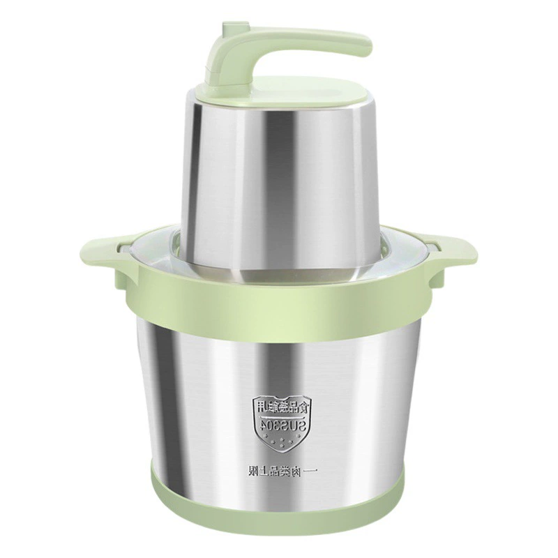 Электрическая мясорубка для дома, 10 л, большая емкость, для приготовления начинок из овощей, автоматический кухонный комбайн-блендер, трансграничная модель, из нержавеющей стали