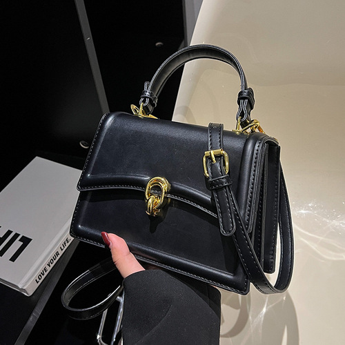 Textured Retro Small Bag Women's  Autumn/Winter New Style Internet Popular All-match Crossbody Bag Small Square Bag