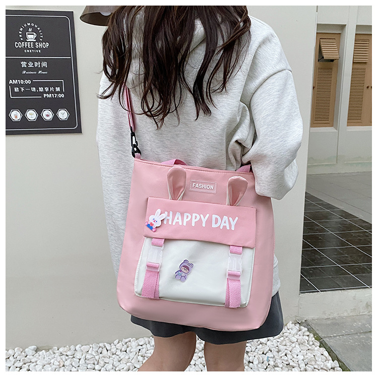 Large-capacity file bag, primary school student handbag that can be carried on one shoulder, book bag for girls with high appearance standards, homework books and test papers bag undefined