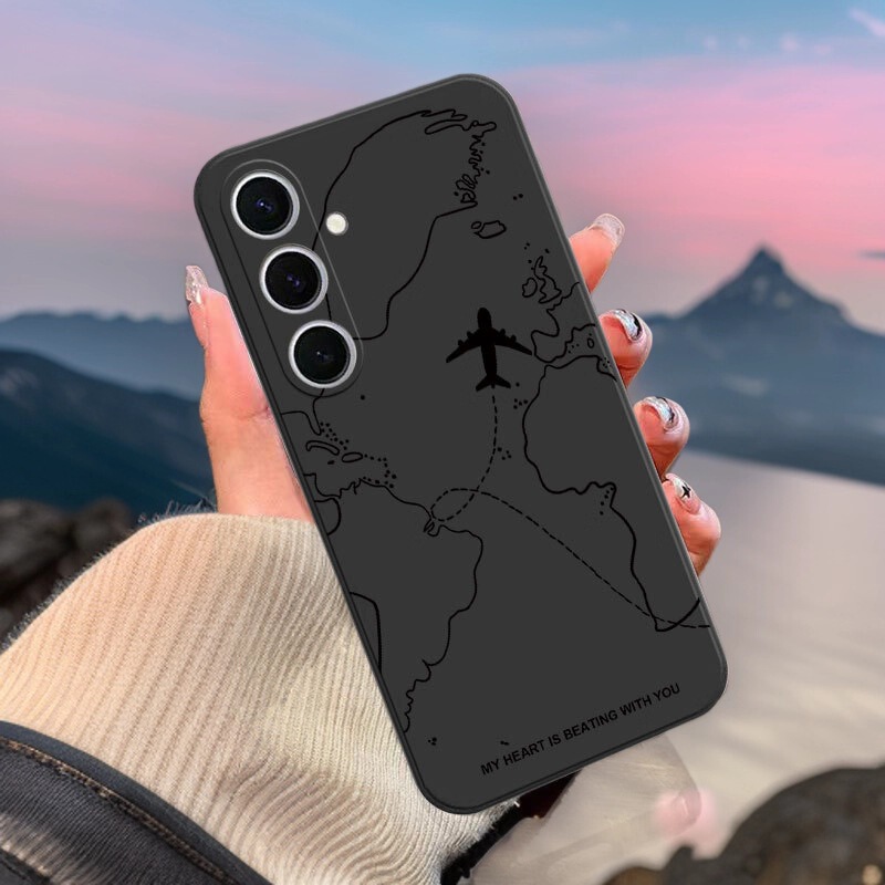 Aircraft Map Design Phone Case Suitable for Samsung Galaxy S25, Samsung A71, Niche Note20, Cross-Border A55 Aircraft Map Design Phone Case Suitable for Samsung Galaxy S25, Samsung A71, Niche Note20, Cross-Border A55