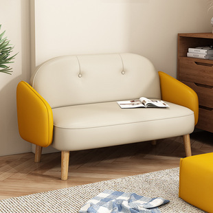 ins Milk Tea Shop Cafe Leisure Sofa Dessert Cake Shop Book Bar Cream Style Negotiation Reception Table and Chair Combination