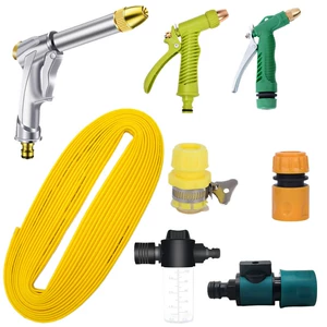 High-pressure car wash water gun grab household artifact telescopic water pipe hose tap water pump nozzle car punching tool suit