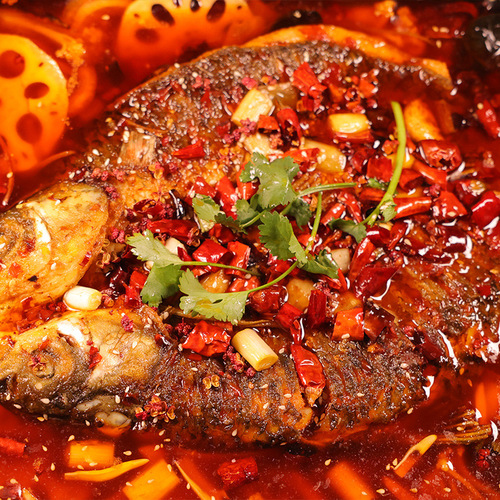 Qiaotou Pickled Fish Seasoning Spicy Fish Green Sichuan Pepper Fish Braised Pork Yellow Braised Chicken Sweet and Sour Pork Ribs Pickled Pepper Bullfrog Base