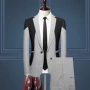 修身撞色新款男士西服