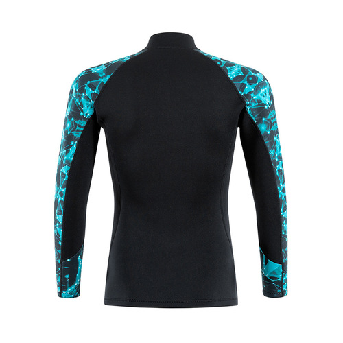 Women's 2MM New Dive Top for Cold Water, Insulated and Warm Swimming, Wetsuit for Surfing and Snorkeling, Separate Long Sleeve Diving Suit for Men