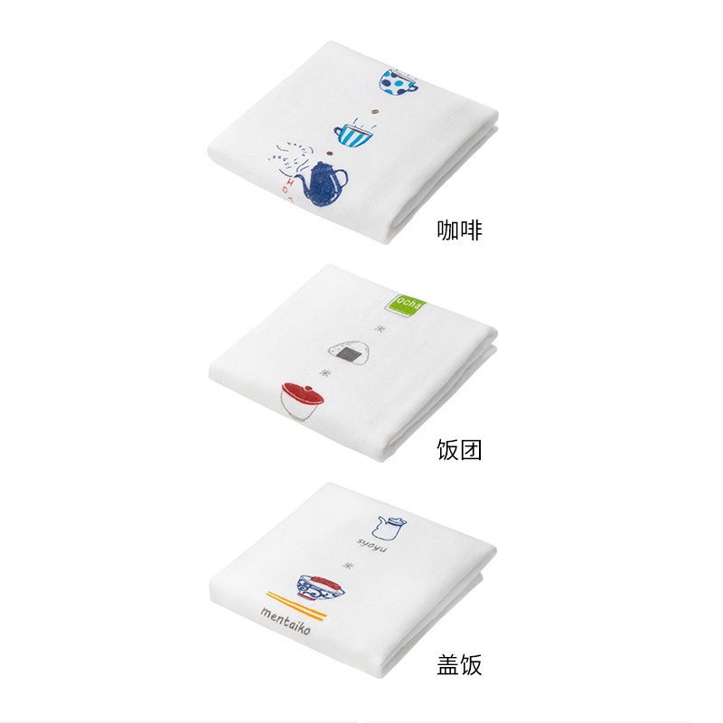 5YA1 Wholesale【】Cotton gauze towel household handkerchief small square towel children wipe sweat face towel baby mouth