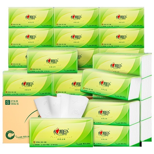 Heart to Heart Tissue Paper Full Box Household Paper Toilet Paper Facial Tissue Mother and Baby Tissue Office Wholesale