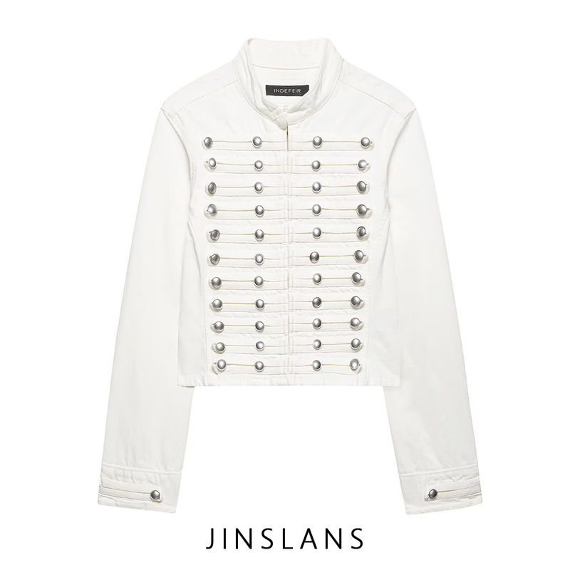 Cross-Border Foreign Trade Za European and American Style Women's Clothing Aliexpress Hot-Selling Versatile Fitted Denim Short Jacket 0695074400 Cross-Border Foreign Trade Za European and American Style Women's Clothing Aliexpress Hot-Selling Versatile Fitted Denim Short Jacket 0695074400